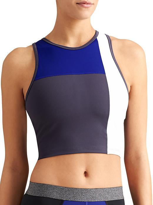 Athleta Womens Block Avenue Tank Size L - Sapphire Blue Color Block