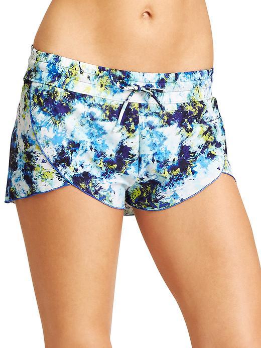 Athleta Womens Hypersonic Petal Short Size L - Caspian Blue Multi