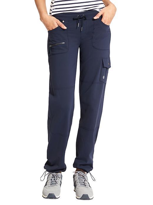 Athleta Womens Bettona Boyfriend Pant Size L Petite - Navy