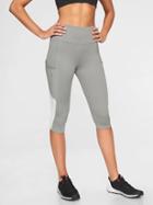Athleta Womens Up For Anything Crop Cobblestone Grey Heather Size Xxs