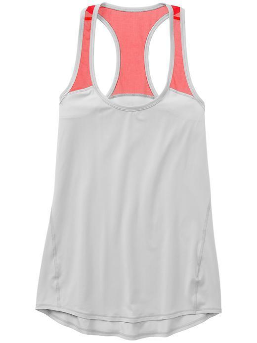 Athleta Womens Chi Mesh Tank Size M - Silver Shimmer