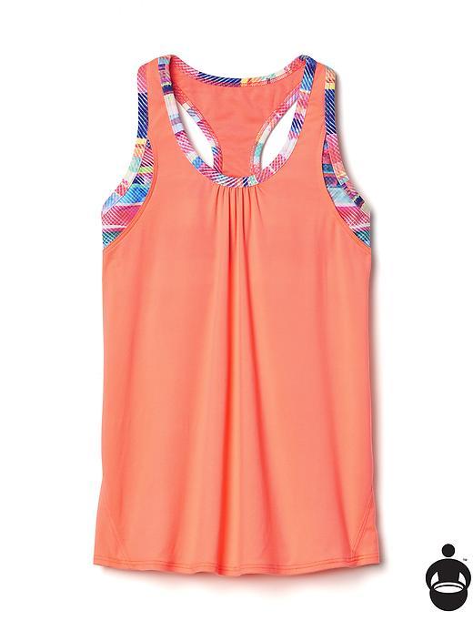 Athleta Racer 2 In 1 Tank Size L/12 - Coral Quandry