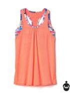 Athleta Racer 2 In 1 Tank Size L/12 - Coral Quandry