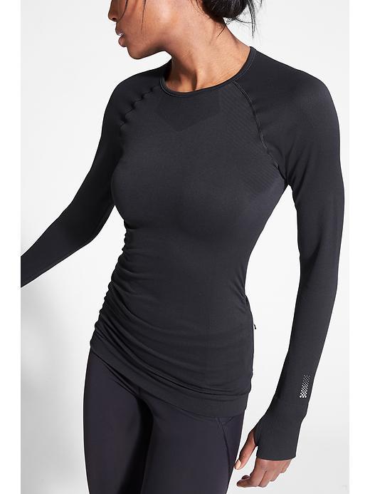 Athleta Womens Finish Fast Top Size M - Black