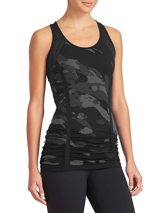 Athleta Womens Fastest Track Camo Tank Size L - Charcoal Grey