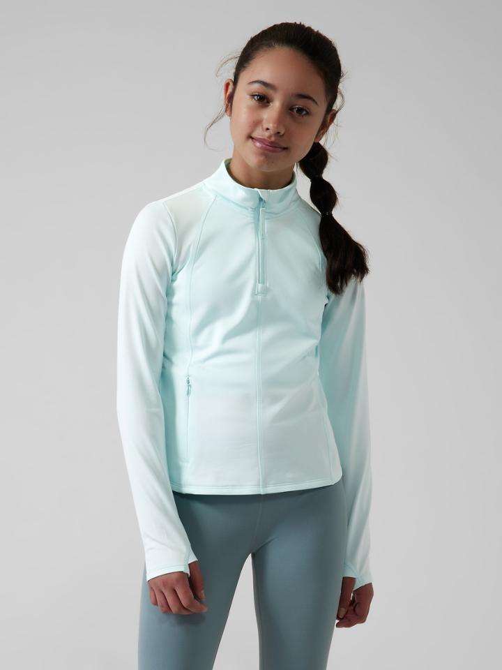 Athleta Girl Activate Half Zip Top