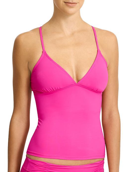 Athleta Womens Strappy Tankini Size L Tall - Hot Pink