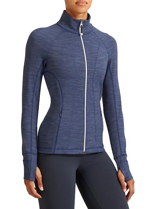 Athleta Womens Striated Hope Jacket 2 Size L - Navy