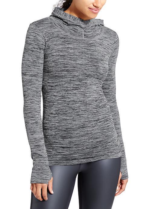 Athleta Womens Renew Radiance Hoodie Size L - Grey Heather