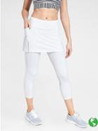 Athleta Womens Be Free 2 In 1 Capri Size M Tall - White