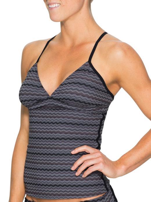 Athleta Womens Ripple Tankini Size S - Black