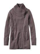 Athleta Womens Chill Factor Sweater Coat Size 1x Plus - Frosted Mocha Heather
