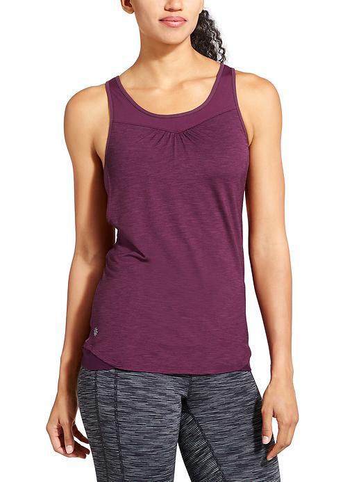 Athleta Womens Mesh Supercharged Tank Size L - California Plum