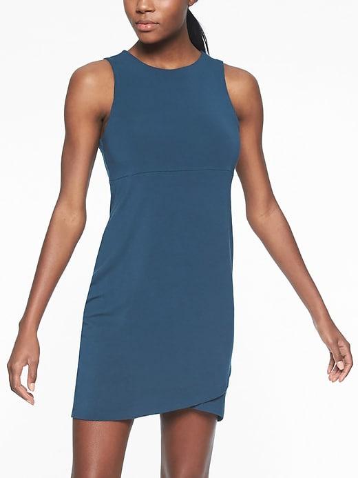 Athleta Womens La Palma Dress Constellation Blue Size Xl