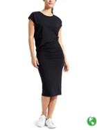 Athleta Womens Horizons Midi Dress Size M - Black