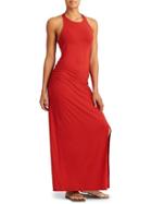 Athleta Womens Serenity Dress Size L Tall - Saffron Red