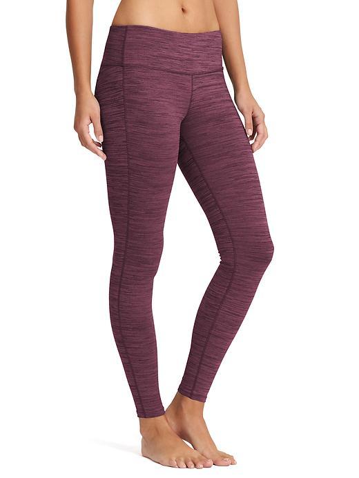Athleta Womens High Rise Chaturanga Tight Spacedye Size L Tall - Chianti