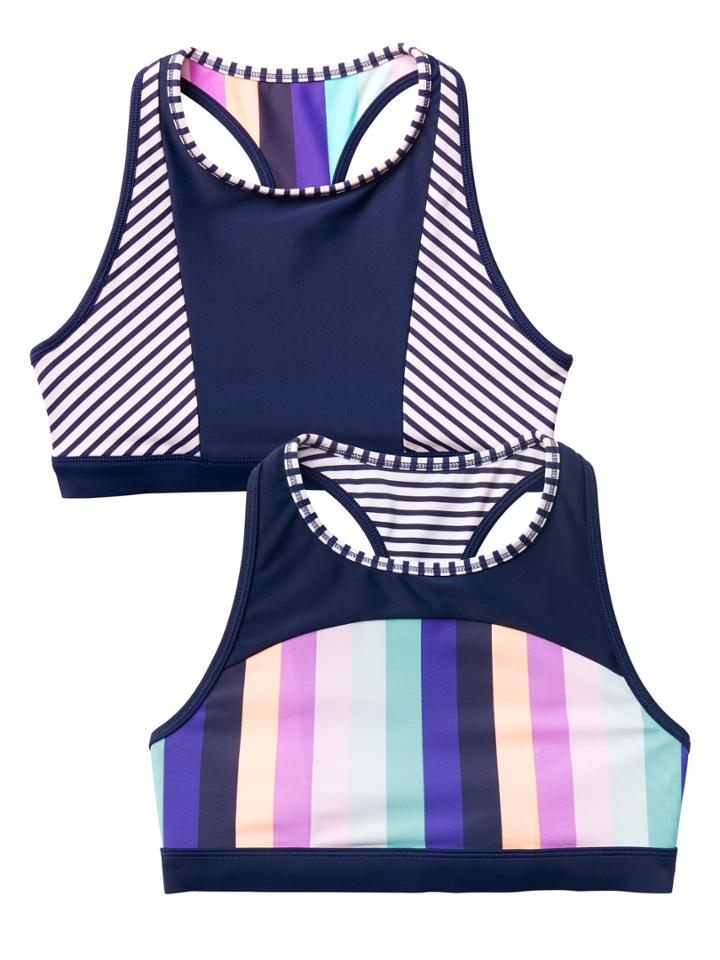 Athleta Girl Make Waves Reversible Bikini Top