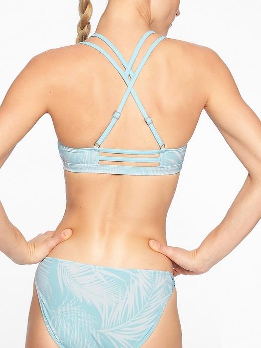 Athleta Womens Sandy Beach Cross Strap Bikini Top Surf City Size Xl