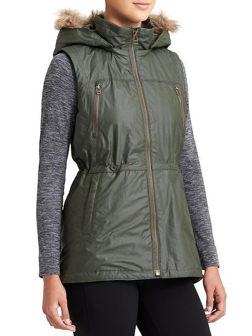 Athleta Womens Alpine Air Vest Jasper Green Size Xxs