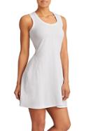Athleta Womens Piqu Dress Size L - Bright White
