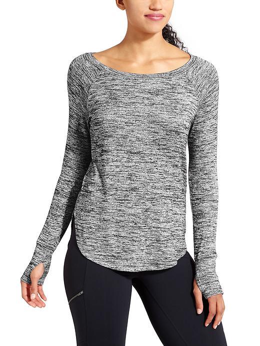 Athleta Womens Pose Top Size 1x Plus - Dark Marl