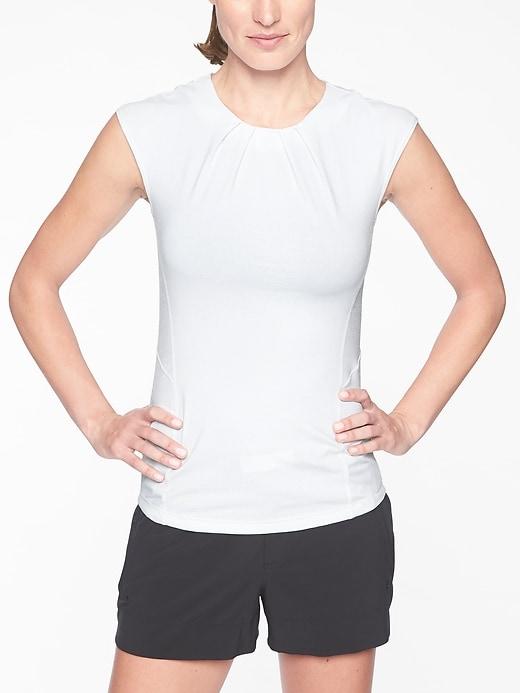 Athleta Womens Stinson Back Zip Tank Bright White Size 1x