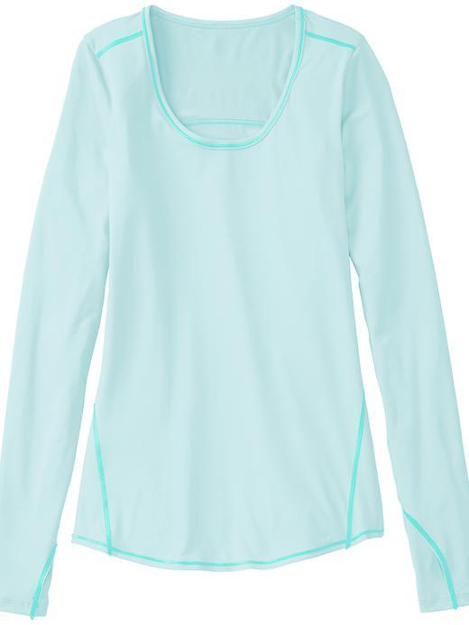 Athleta Womens Chi Top Size L - Glass Blue