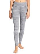 Athleta Womens High Rise Jacquard Chaturanga Tight Size L Tall - Grey/ White