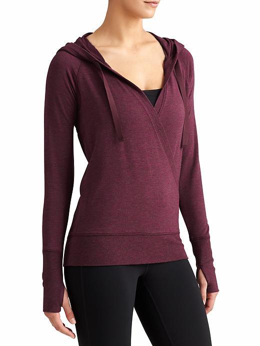 Athleta Womens Inner Twist Hoodie Size 1x Plus - Chianti Heather