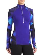 Athleta Womens Running Wild Half Zip 2.0 Magnetic Size L - Sapphire