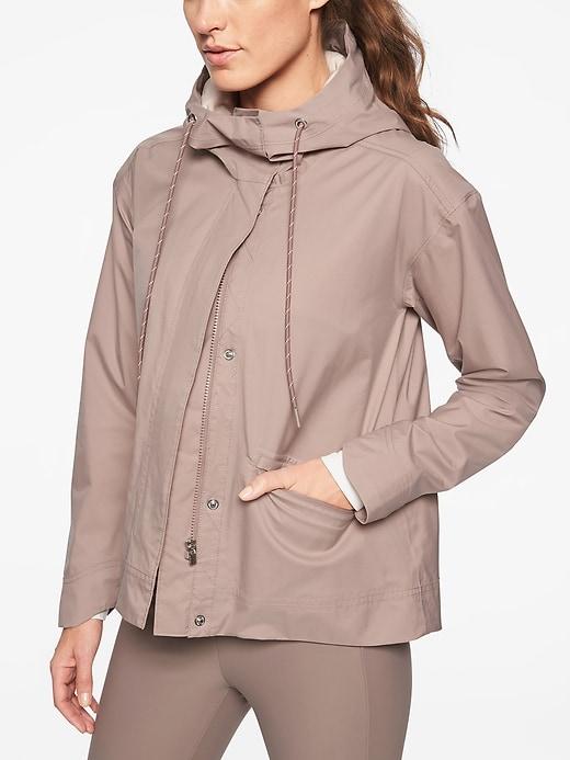 Athleta Womens Stormlover Jacket Bergama Neutral Size L
