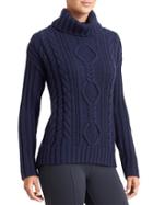 Athleta Womens Merino Plains Sweater Size L - Navy