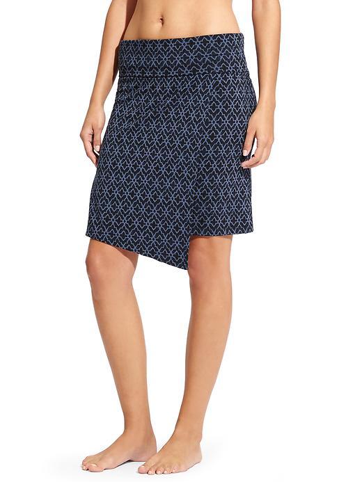 Athleta Womens Moroccan Seaside Skirt Size L - Navy