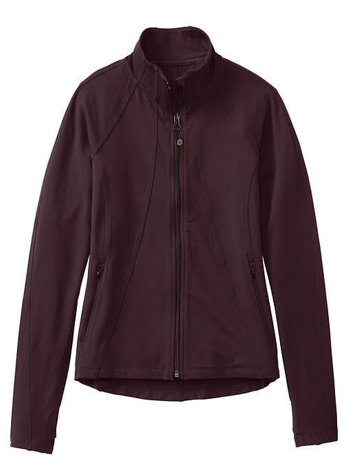 Athleta Womens Hope Jacket Black Currant Size S