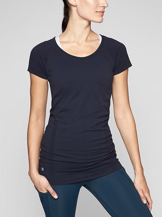 Athleta Womens Speedlight Tee Navy Size S