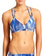 Athleta Womens Wailea Scoop Bikini Size L - Caspian Blue