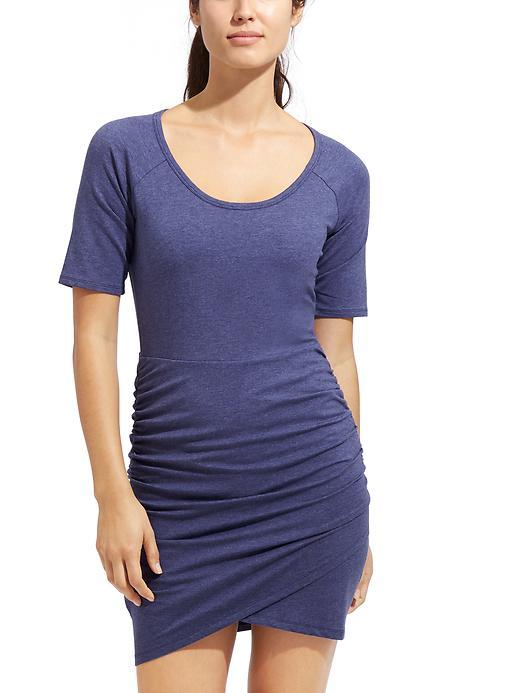 Athleta Womens Seeker Tee Dress Size L Tall - Wind Chill