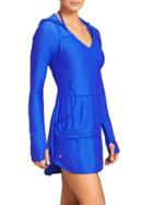 Athleta Womens Wick-it Wader Coverup Size 2x Plus - Caspian Blue