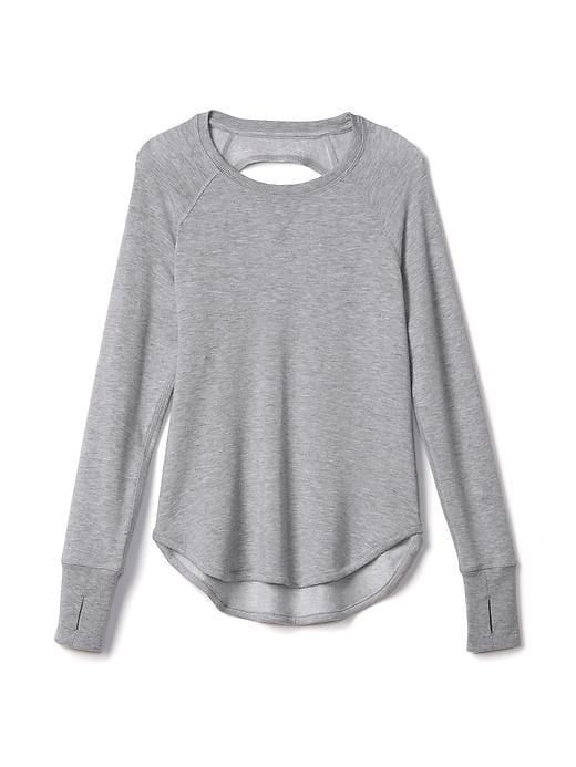 Athleta Heart Open Top Size L/12 - Heather Gray