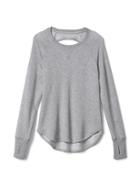 Athleta Heart Open Top Size L/12 - Heather Gray