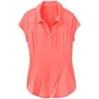 Athleta Swing Time Polo - Light Coral Sizzle