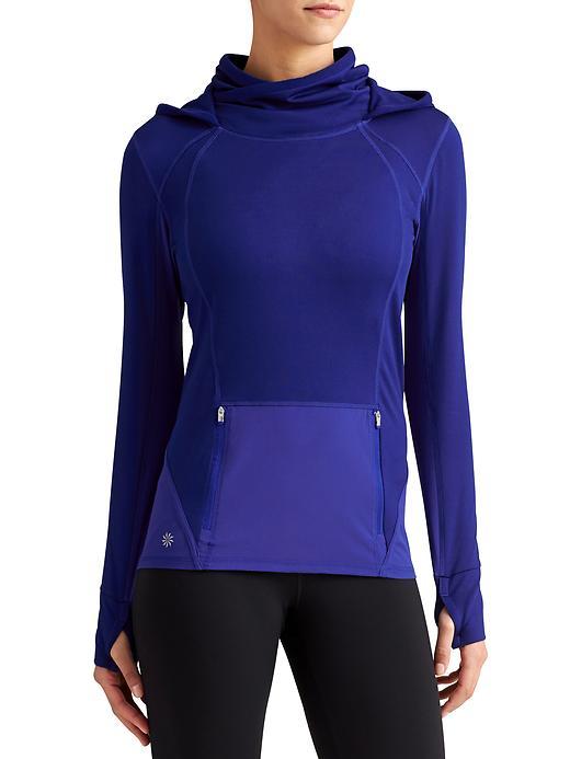 Athleta Womens Plush Tech Hoodie 3.0 Size L Tall - Sapphire Blue