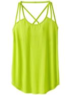 Athleta Womens Powerhouse Mesh Tank Lime Size Xl