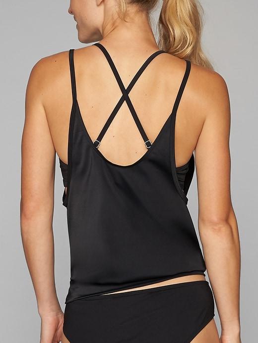 Athleta Womens Easy Tank Blousy Top Black Size 40b/c