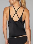 Athleta Womens Easy Tank Blousy Top Black Size 40b/c