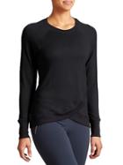 Athleta Womens Criss Cross Sweatshirt Size 1x Plus - Black