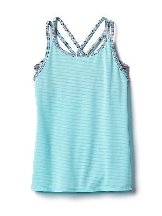 Athleta Upbeat 2 In 1 Tank Size S/7 - Aqua Pools