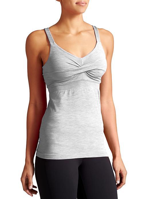 Athleta Womens Intertwine Tank 2 Size L - Silver Shimmer Heather