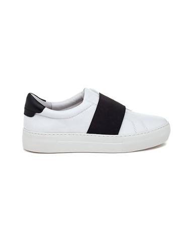 Athleta Womens Adorn By J/slides White/ Black Size 11